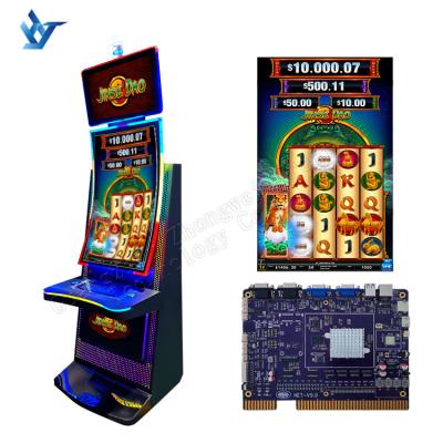 China 43 Inch Touch Screen Jinse Dao Iron Cabinet 4 in1 Multi Slot Games With Ideck Game Cabinet for sale