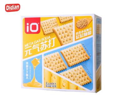 China Mini Office 180g Soda Cookies Snacks Cheap Healthy Cheese Sugar Free Delicious Flavor Mini Soda Biscuit for sale