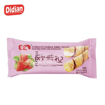 China New Factory Supply Factory Supply Normal Cheap Chinese Croquette Biscuits OEM Natural Strawberry Flavor Egg Roll Delicious Cookie for sale