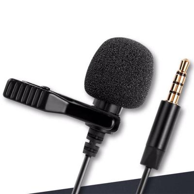 China Detachable Lavalier Microphone Mcoplus 3.5mm Lavalier Microphone Condenser Lapel MIC for YouTube Vlogging for sale