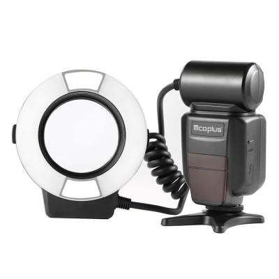 China Mcoplus 14EXT-N LED AF Assist Lamp 5500K LED AF Assist Lamp for Nikon i-TTL with 8 Metal Adapter Macro Rings TTL Ring Flash for sale