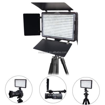 China Mcoplus LED-340A CRI95 1600LM video led light studio slim light with barndoor for camera camcorder 27*14*6cm for sale