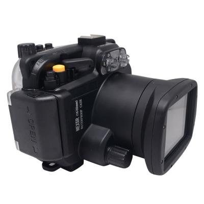 China Polyester Mcoplus 40m/130ft Underwater Waterproof Camera Case Housing Bag For Sony NEX 5R 18-55mm Lens for sale