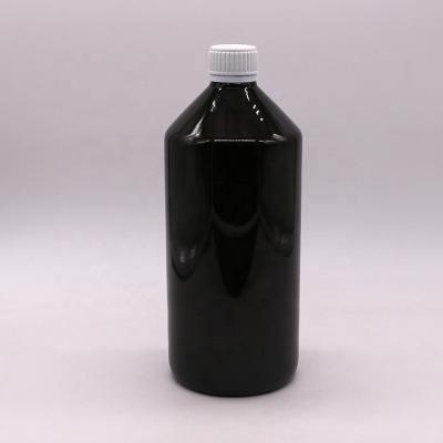 China Donkerbruin Translucent PET 1000 ml vloeibare medicijnfles met 28 mm kap tegen verval Te koop