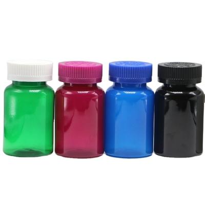 China Translucent Supplement Bottles 120mL 4oz PET Capsule Bottles with Safety Cap for sale