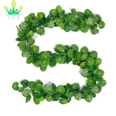 China Natural Touch Hanging Vine Leaves Garland for Wedding Party Garden Wall Decor for sale