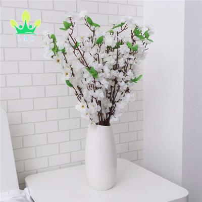 China White Touch 10 Bunchs Natural Artificial Flower Bouquet Peach Blossom Homes, Companies, Parties, Banquets and Offices Decor for sale