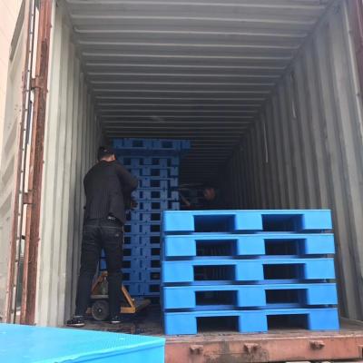 China heavy duty reinforced flat racking cheap Recycling Supplier Custom Plastic Freight Pallet for sale