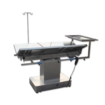 China Stable OT Table Stainless Steel Electric Animal Veterinary Operation Table for sale