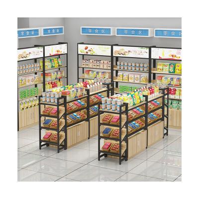 China General Grocery Waterproof Ware LED Display Shelves Retail Commercial LED Light Display Cabinet Shelf for sale