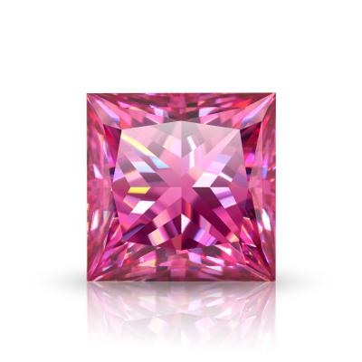 China Princess VVS1 Moissanite Lab Gem For Jewelry Making rare red rose color 1-5ct 6.0-910.0mm star GIGAJEWE for sale