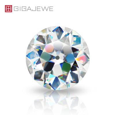 China Pleochroic/Pleochroism GIGAJEWE High Quality European Loose Gemstone 1ct 6.5mm Old Cut Round D Cut Synthetic Moissanites Color D for sale