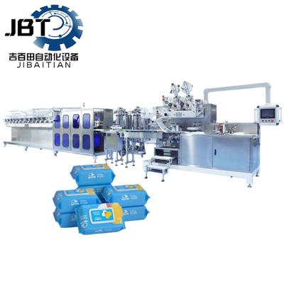 China Flexible Non Woven Fabric Wet Tissue Machine Customization Folding Styles for sale