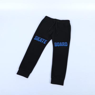 China Whole Sale Anti-pilling Brushed Fleece Boy Kids Pants And Trousers With Dye Printing 300GSM Casual Pants for sale