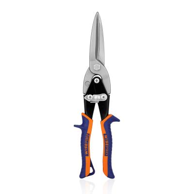 China Anti Slip Handle Angle Aviation Scissors Industrial Multi Metal Scissor Shear With Anti Slip Handle for sale