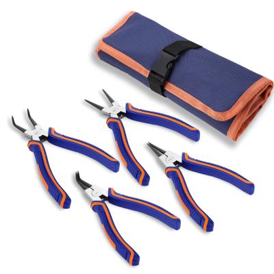 China Low Price MULTI FUNCTIONAL Stainless Steel Inches 7 Blue 4 Piece Externa Circlip Pliers Multi Tools for sale