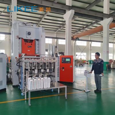 China Japanese Mitsubishi PLC Controlled Automatic Aluminum Foil Container Machine for sale