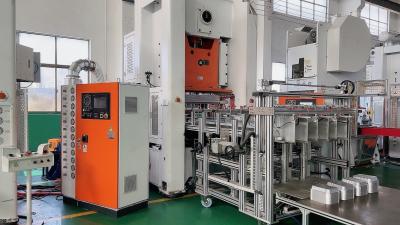 China H Frame Structure Automatic Aluminum Foil Container Machine with Scrap Aspirator for sale