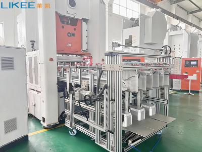 China 800KN Vier Kolommen Sterke Aluminium Folie Food Cup Maker Machine Aluminium Folie Plate Maker Machine Met Schroot Baler Te koop