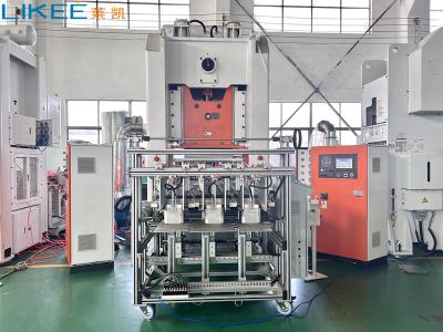 China Mitsubishi PLC 3Phase Aluminium Foil Plate Making Machine With Scrap Baler for sale