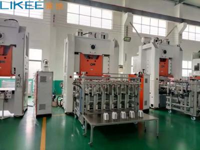 China Fully Automatic 35-70 Strokes/min Aluminum Foil Tray Making Machine With H Frame Appearance for sale