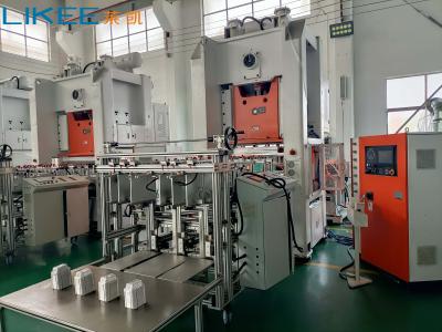 China Mistubishi PLC 80 ton automatische aluminiumfoliecontainermachine voor fastfoodverpakkingen Te koop