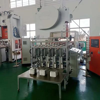 China H Frame 19.8 KW Aluminum Foil Tray Making Machine with White and Orange Body for sale