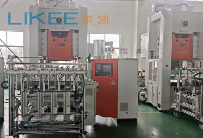 China 4-5 Cavities Aluminium Foil Containers Making Machine Mitsubishi PLC Siemens Main Motor for sale