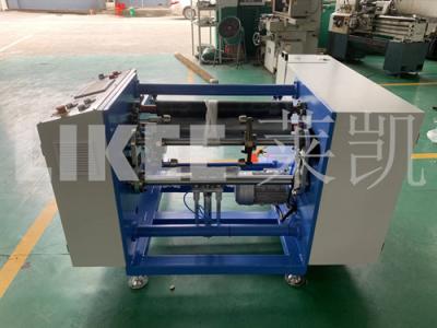 China Semi-automatic 305m Rewinding Length House Foil And Paper Rewinding Machine With 2 Spindles for sale