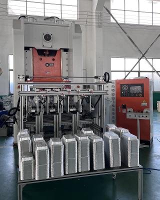 China Mitsubishi PLC Controlled Aluminum Foil Container Making Machine With Long Life for sale