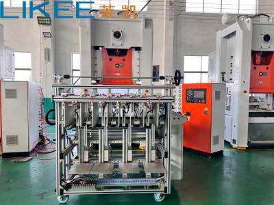 China Máquina de contenedores de alimentos de papel de aluminio totalmente automática LIKEE T80 4 cavidades en venta