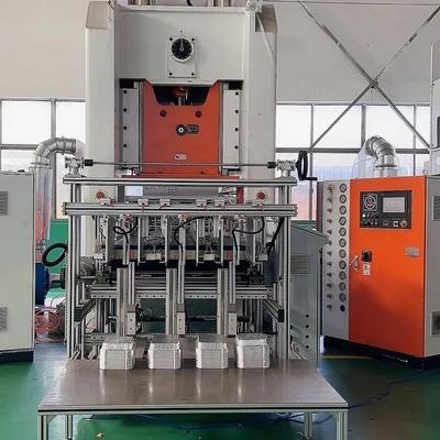 China Máquina de fabricação de bandejas de folha de alumínio de tipo ajustável de velocidade de trabalho com longa vida à venda