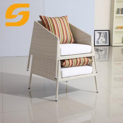 China SUNLINK Waterproof Warmly Style Outdoor Rattan Sofa With Table Wicker Sofa Furniture Patio Garden Waterproof for sale