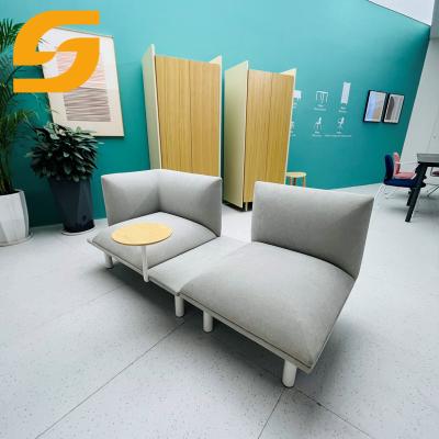 China Toughness 2022 New Design Office Ottoman Fabric Reception School Bookcase Colorful Casual Seating Modular Sofa for sale