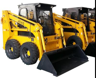 China Fully Hydraulic Machinery Repair Shops JC45 EPA Wheel Mini Skid Steer Loader With Attachments for sale