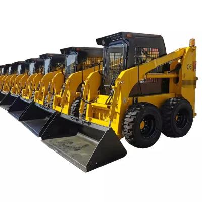 China Machinery Repair Shop CE 51HP JC35 Small Hydraulic Loader Chinese Wheel Skid Steer Loader With Pallet Fork Attachments for sale