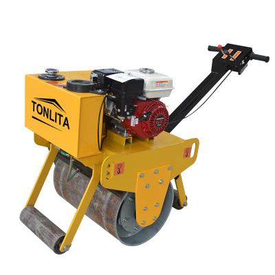 China Machinery Repair Shops 350KG Walk Behind Wellhead Asphalt Vibratory Roller Compactor Sewer Construction for sale