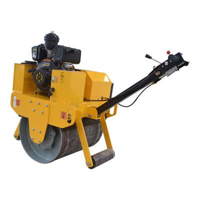 China Famous Brand Hydraulic Vibratory Hand Push Roller Road Base Compaction China Brand Single Drum Roller For Sale for sale