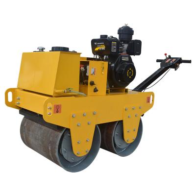 China Road Base Compaction TMWD-600 Mini Road Compactor Roller Asphalt Roller Vibrating Double Drum Roller With Cheap Price for sale