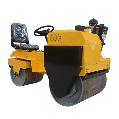 China Road Base Compaction 720kg Mini Hydraulic Vibratory Roller Compactor Road Roller Tower On Road Roller Factory Price for sale