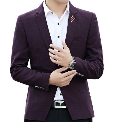 China Wholesale 2021Men's One Button Anti-Wrinkle Slim Fit Business Casual Suit Coat Monki Arket Blazer Suit Jacket For Men for sale