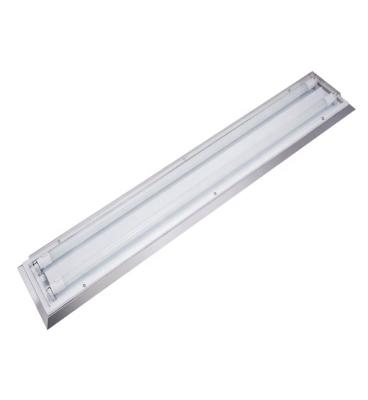 China Indoor Cleanroom T8 18wx2 cleanroom ceiling mounted stainless steel led light fixture for sale