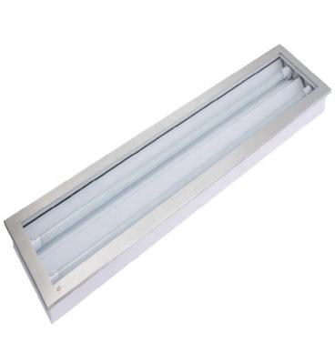 China 1x4ft warehouse cleanroom hospital background opening flush ceiling mount ip65 t8/t5 led tube fluorescent light fitting for sale