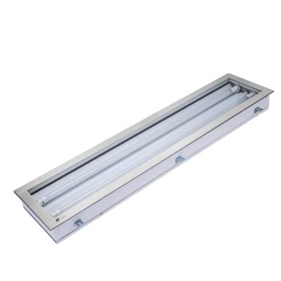 China Industrial door frame T5 T8 LED stainless steel ceiling 1x4ft upper openable cleanroom industry walkable light fixture for sale