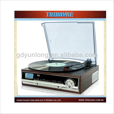 China HOT SELLING RETRO 3 SPEED TURNTABLE PLAYER WITH USB, SD, MT-18WE RADIO for sale