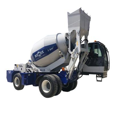 China 3.5cbm/batch Self Loading Concrete Mixing Truck Aimix Brand AS3.5 Self Loading Concrete Mixer Truck With Wighting System for sale