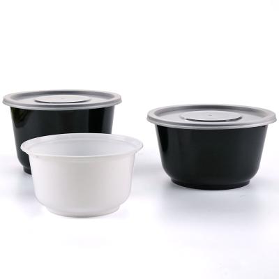 China Disposable 360/500/700/850/999ml Food PP Material Take Out Microwave Soup Bowl With Lids for sale