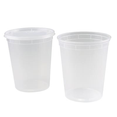 China Recyclable 32 Ounces BPA Free To Go Disposable Grocery PP Plastic Food Container For Restaurant Package for sale