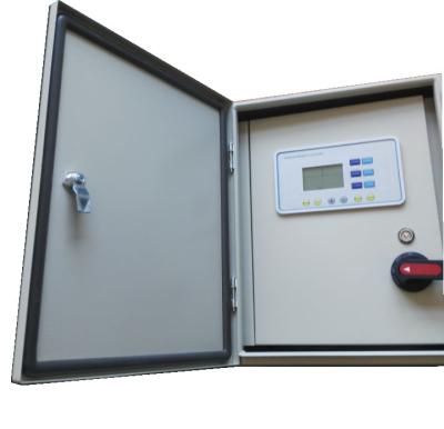 China Triplex Digital Water Pump Control Box Programmable Logic Controller In Ip 54 Metal Cabinet for sale