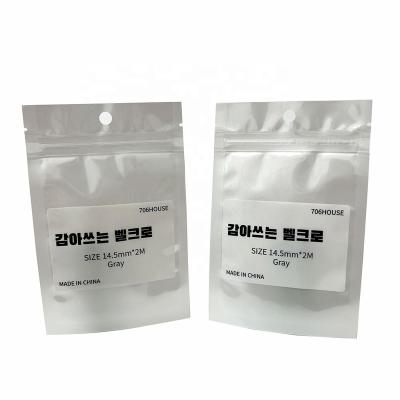 China Low MOQ Self Recyclable Custom White Clear Zipper Top Plastic Sachet Retail Packaging Bag For 3C Products Jars Apparel for sale